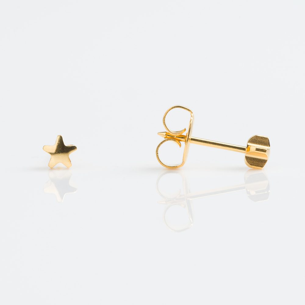 Gold Plated 4mm Star