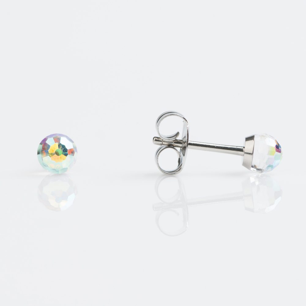 Tiny Tips AB Crystal Ball - Stainless Steel